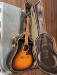 Epiphone Masterbilt DR-500MCE/VS Sunburst Dreadnought Fishman Electronics/case. Fixed Price $600.00.