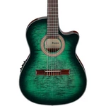 Ibanez GA35FMTCE Flamed Maple Top Classical Acoustic-electric Guitar Emerld Brst. Fixed Price $399.99.
