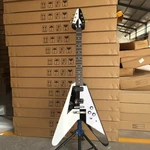 New Michael Schenker Flying V Electric Guitar Black/white Hh Pickups. Fixed Price $279.00.
