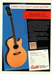 Vtg 80S Guild F-45 Magazine Ad Pinup Page Acoustic Guitar Thin Electric Neck. Fixed Price $7.99.