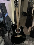 Fender FA-125CE Acoustic Electric Guitar Black W/ Road Runner Case Nwt. Fixed Price $300.00.