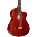 Ortega Family Series RCE125MMSN Thinline Acoustic-electric Nylon Guitar Mahogany. Fixed Price $369.99.