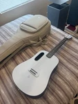 Music Blue 36" Electric Acoustic Smartguitar W/ Hilava Ice/ocean. Fixed Price $500.00.