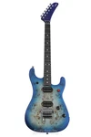 Evh 5150 Series Deluxe Poplar Burl Electric Guitar - Aqua Burst With Ebony. Fixed Price $999.99.