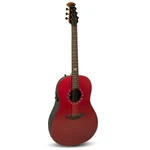 Ovation Ultra E-acoustic Guitar 1516VRM Mid/non-cutaway, Vampira Red. Fixed Price $799.00.