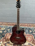 Ovation Timeless Balladeer Deep Contour Acoustic-electric Guitar Cherry Burst. Fixed Price $1129.00.