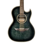 Hohner H. Jimenez LBQ1EBF Acoustic-electric Bajo Quinto, Flame Maple Top, Black. Fixed Price $969.00.