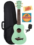 Mk-ss-grn Makala Shark Soprano Ukulele Surf Green W/ Hard Case. Fixed Price $99.99.