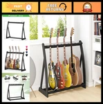 Adjustable Multi Guitar Stand Rack Bamboo Holder For 1-9 Acoustic & Electric. Fixed Price $114.99.
