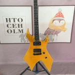 Factory Custom Electric Guitar Bc Rich Yellow Warlock Extreme Solid Hh Pickup. Fixed Price $305.56.