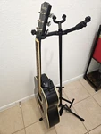 Triple Guitar Stand For Acoustic Electric Bass Storage On Stage. Fixed Price $41.00.