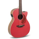 Ovation Applause AEO-69 Jump Ga A/e Guitar, Solid Spruce Top, Lipstick. Fixed Price $209.00.
