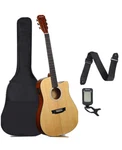 Rogue RA-110D-CE Dreadnought Cutaway Acoustic-electric Guitar Beige. Fixed Price $250.00.