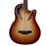 Ovation CEB44X-7C Celebrity 4-STRING Acoustic-electric Bass Guitar, Cognac Burst. Fixed Price $628.00.