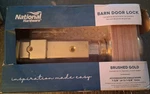 National Hardware N700-1512BARN Door Lock/latch Brushed Gold. Fixed Price $27.99.