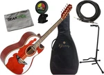 Jimenez Bajo Quinto LBQ4ETR Trans Red Acoustic Electric W/ Gig Bag, Cloth, Sta. Fixed Price $930.45.