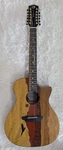 Luna Vista Eagle 12 String Tropical Wood Acoustic Electric Guitar W/hard Case. Fixed Price $495.00.