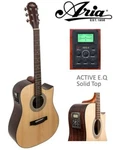 Aria Guitar Solid Sitka Spruce Top/ AEQ4. Fixed Price $398.00.