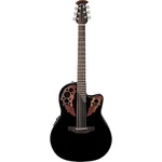 Used Very Good Ovation CE44-5-G Blk Celebrity Elite Exotic Mid Depth Black. Fixed Price $2487.32.