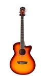 Washburn EA15 Festival Mini-jumbo Acoustic-electric Guitar, Iced Teaburst #R7816. Fixed Price $159.95.