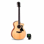 Taylor 114CE Grand Auditorium Acousticelectric Guitar & Tuner Natural. Fixed Price $848.99.