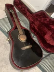 Guild D-25 Series Black Dreadnought 6-STRING W/ Hard Case. Fixed Price $700.00.