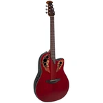 Ovation CE44-RR Celebrity Elite Mid-depth Acoustic Electric Guitar, Ruby Red. Fixed Price $574.04.