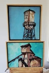 Teresa Taylor Macon Ga Artist 2 Original Paint Atlantic Cotton Mill & 7TH. Fixed Price $69.95.