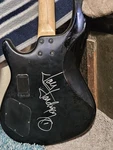 Vintage Dean Edge 4 String Lefty Bass Guitar Autographed Slipknot Joey Jordison. Fixed Price $1280.00.