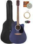 Fender Fa Series Dreadnought Acoustic-electric Guitar Saphire Blue W/ Gig Bag. Fixed Price $199.99.