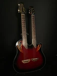 Ovation The Celebrity Collection CSE-225 2017 Double Neck Ruby Red Burst Wohc. Fixed Price $3200.00.