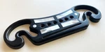 Ebony Guitar Bridge 4-BAR Pearl Inlay For Gibson SJ-200. Fixed Price $95.00.