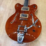 Gretsch G6609TFM Players Edition Broadkaster Double-cut Flame Bourbon Stain. Fixed Price $2999.99.