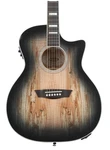 Washburn Deep Forest Spalted Maple Acoustic-electric Guitar Black Fade. Fixed Price $1049.95.