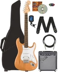 Fender Squier Affinity Stratocaster Hss - Natural W/ Frontman 10G Amplifier. Fixed Price $419.99.