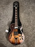 Ivy Brown Semi-hollow Body 6-STRING Electric Guitar W/ Gig Bag. Fixed Price $180.00.