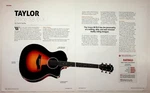 Taylor 214CE Sb Dlx Guitar Review Premier Magazine July 2015 Ephemera. Fixed Price $13.50.