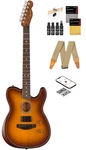 Fender Acoustasonic Standard Telecaster - Honey Burst W/ Cleaning Kit. Fixed Price $629.99.