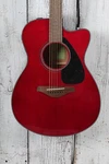 Yamaha FSX800C Concert Cutaway Acoustic Electric Guitar Solid Spruce Ruby Red. Fixed Price $419.99.