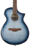 Ibanez Exotic Wood AEWC400IBB Acoustic Electric Guitar, Indigo Blue Burst Gloss. Fixed Price $699.99.