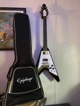 Epiphone Flying '70S Guitar Center-exclusive Electric Silver Burst. Fixed Price $530.00.