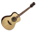 Luna Vineyard Spruce Walnut Bevel Folk A/e Guitar - Open Box. Fixed Price $639.99.