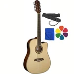 Oscar Schmidt OD312CE 12-STRING Acoustic Electric Guitar With Strap And Picks. Fixed Price $319.00.