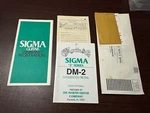 Vintage 1980S Martin DM-2 Sigma Guitar Owner Manual Warranty Case Candy. Fixed Price $30.00.