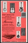 1965 Harmony Guitar Electric Acoustic Banjo Mandolin Amp Photo Vintage Print Ad. Fixed Price $29.97.