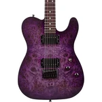 Schecter Guitar Research Pt Standard Electric Purple Burst Burl. Fixed Price $399.00.