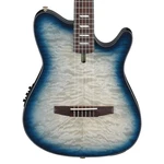 Used Ibanez FRH20QMN A/e Guitar - Cosmic Blue Sunburst Low Gloss. Fixed Price $519.99.