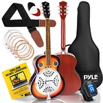 Pyle PGA500BR Electro Resophonic Acoustic Electric GUITAR-6 Round Neck. Fixed Price $240.99.