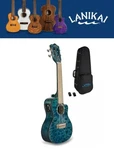 Lanikai Quilted Maple Ukelele Blue Stain Concert Acoustic/electric Free Case. Fixed Price $499.00.