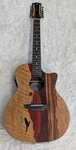 Luna Vista Eagle 12 String Tropical Wood Acoustic Electric Guitar W/hard Case. Fixed Price $595.00.